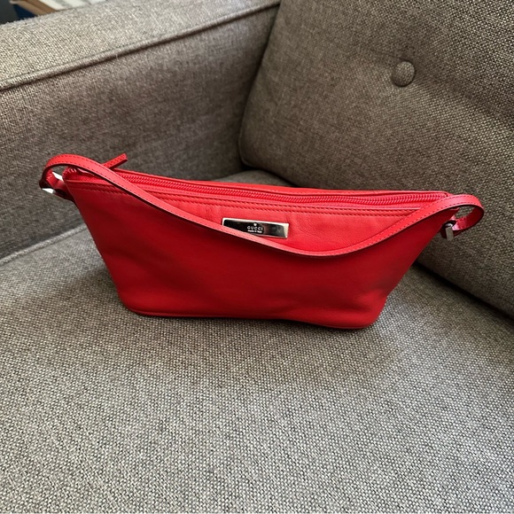 Gucci red leather boat pochette bag - Picture 1 of 9